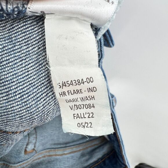 Gap Denim Jeans Size 10 Plus Kids 70s High Rise Flare Adjustable Waist - Picture 8 of 9